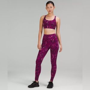 Lululemon Base Pace HR Tight leggings 31” purple cheetah camo NWT
